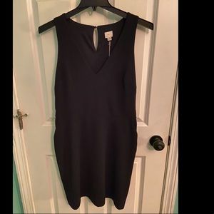 A New Day Black V Neck Dress NWT - Large